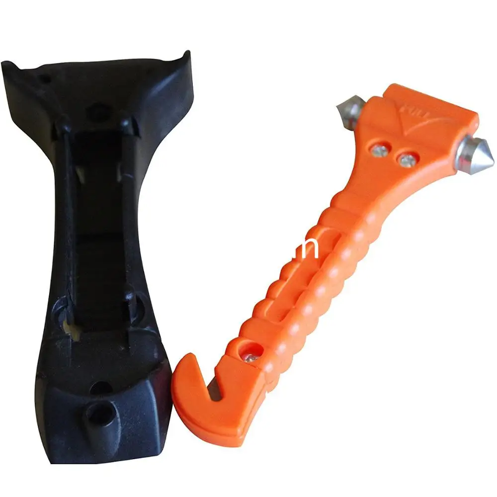 Car Safety Hammer With Carbide Tip Emergency Vehicle Escape Tool Seat Belt Cutter - Auto Window Glass Breaker