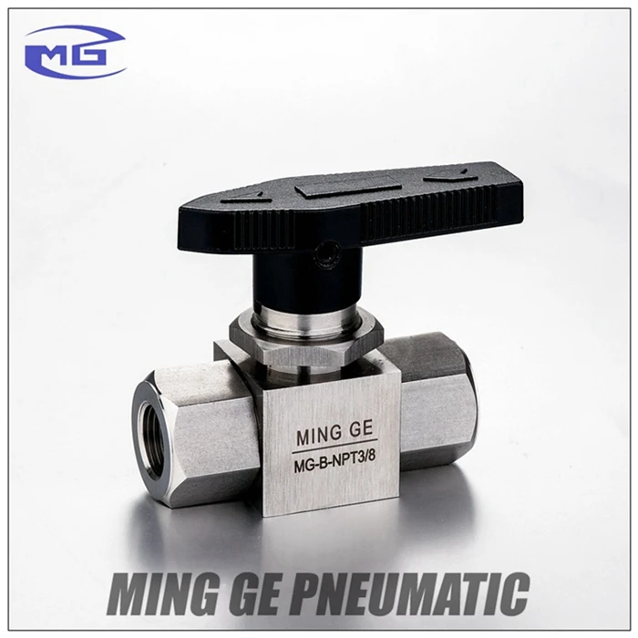 Customize 2 Way High Pressure Female Thread Hydraulic Ball Valve Stainless Steel Natural Gas 1/2 Inch High Pressure Ball Valve