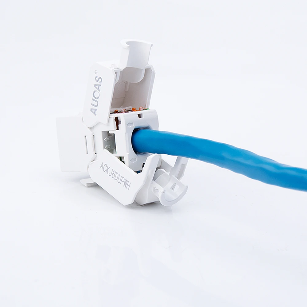 AUCAS Best Cat6 UTP RJ45 8P8C Tool-less Keystone Jack Module