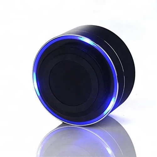 Wireless Portable Speaker Super Woofer HD USB Metal Speaker Mini Music Bass Speaker With Microphone