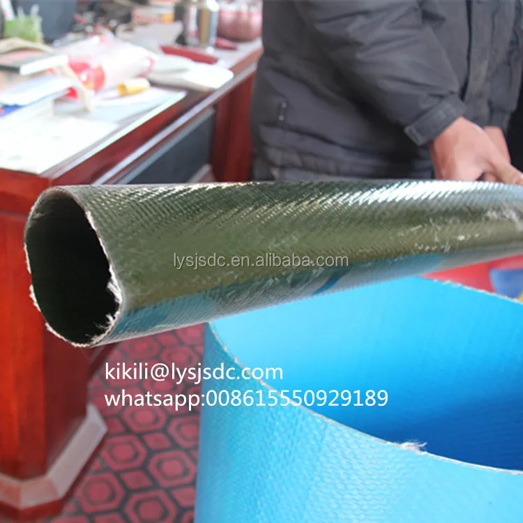 Heavy Duty TPU and NBR Materials Lay Flat Hose For Drag and Transfer