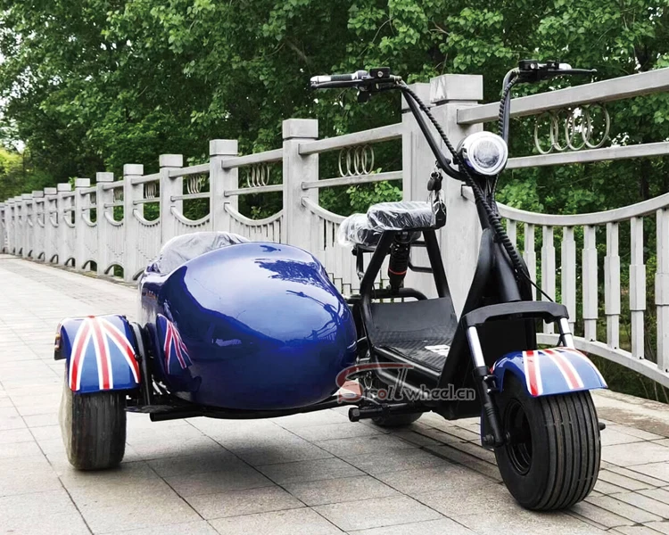 3 wheel electric scooter fat tire city coco electric motorcycle electric scooter 1500w 2 seat city coco scooter
