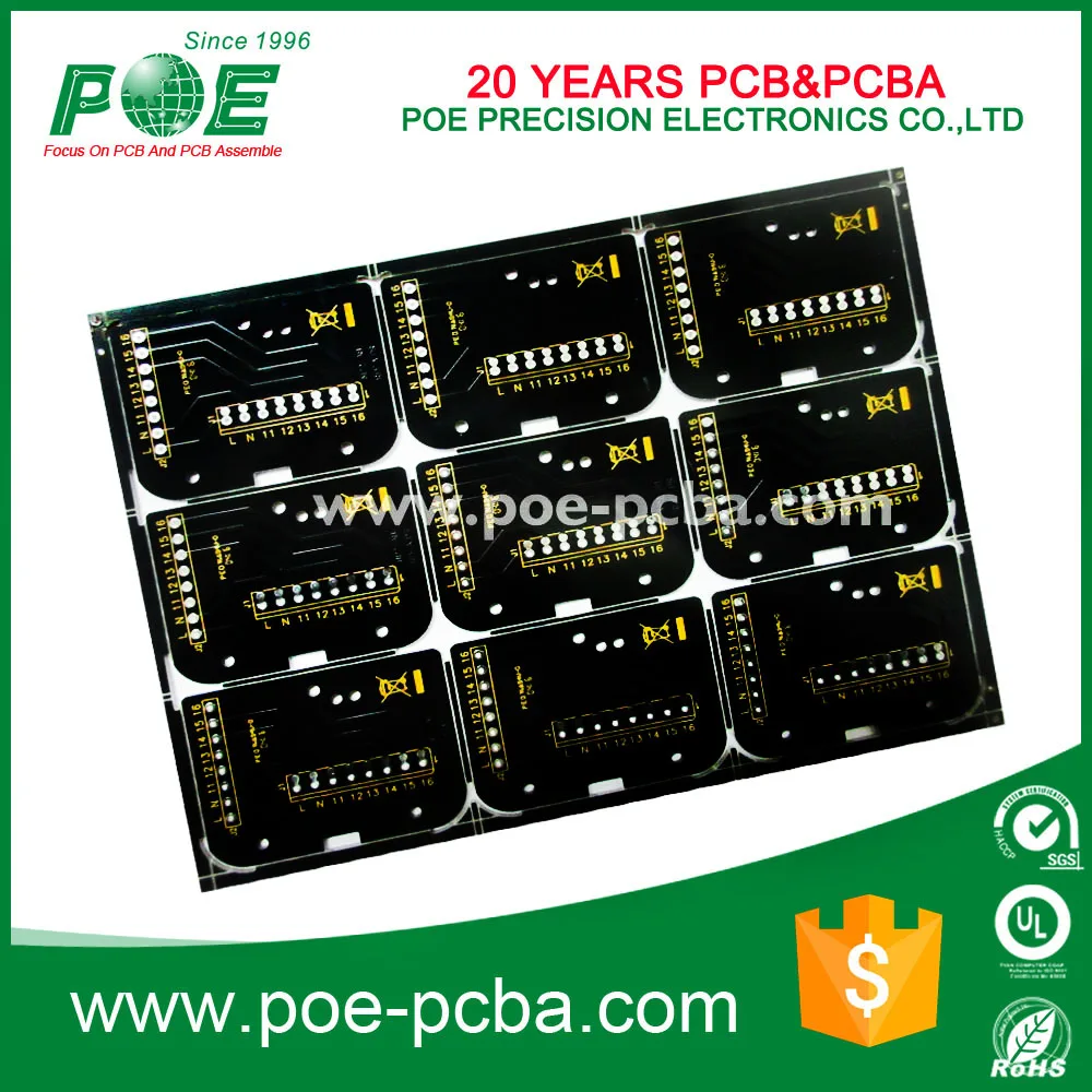 Двусторонняя FR4 1.6 мм HASL ПЕЧАТНОЙ ПЛАТЫ