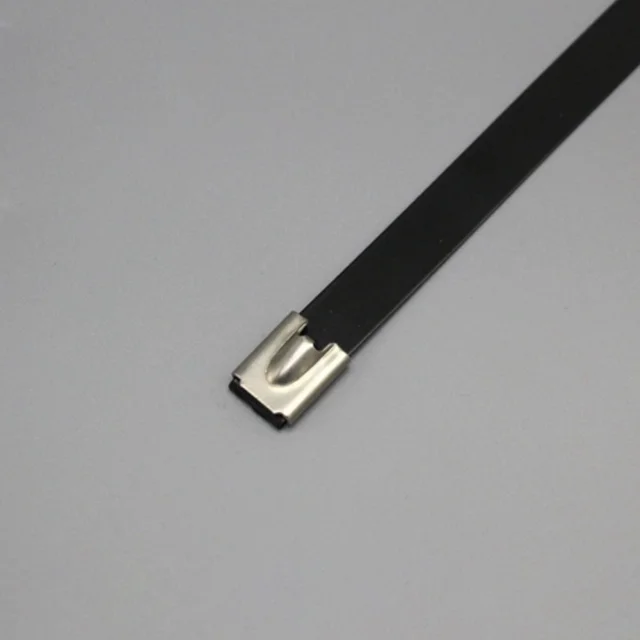 LANMU High Quality PVC Coated Stainless Steel Cable Ties 304 & 316 Material Fix Cable Wire Pipe Pack of 100Pcs