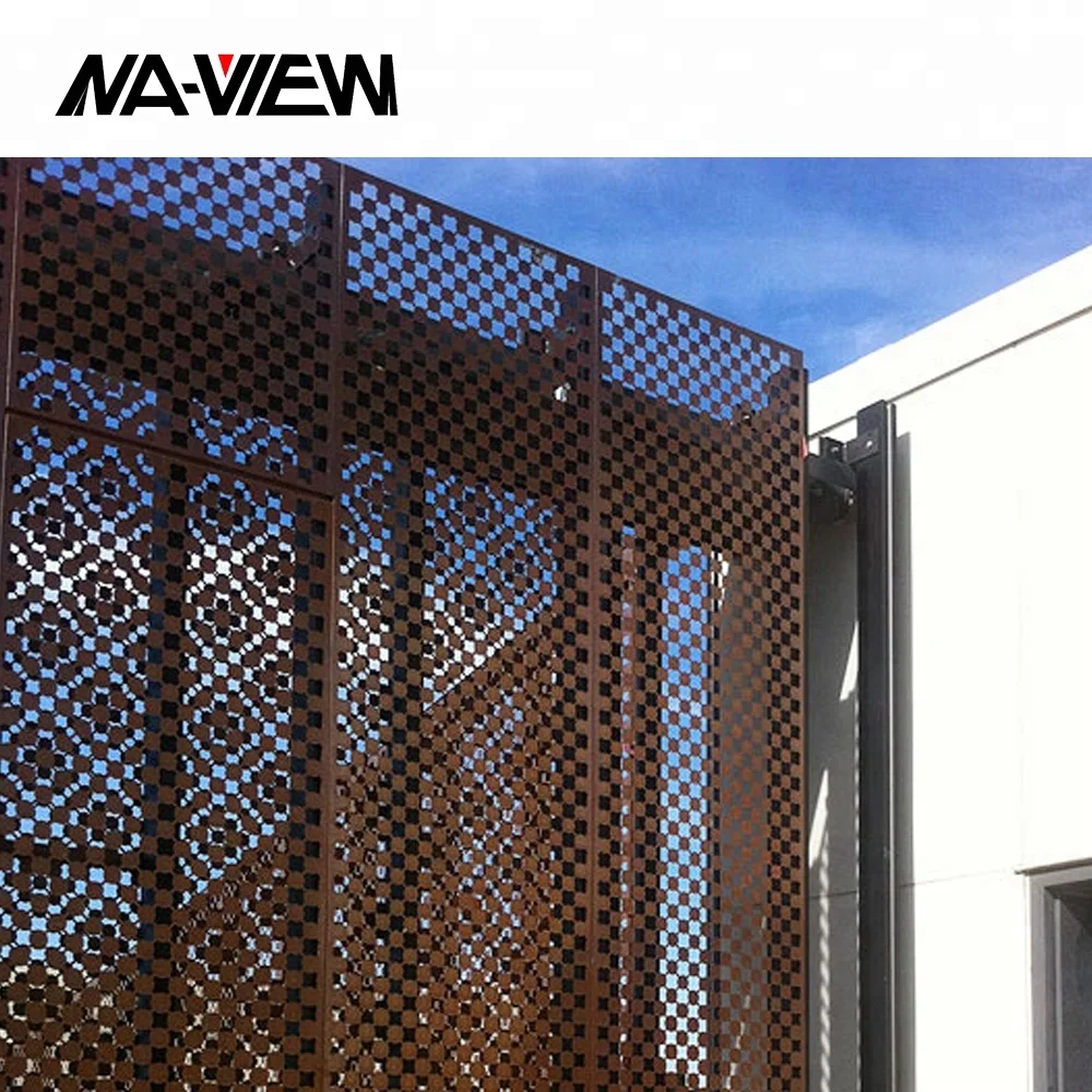 Popular Laser Cut Screen Outdoor Aluminum Wall Facade