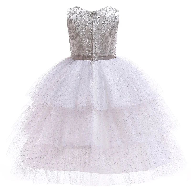 Mikatale RD0051 2019 Design 8 years old girl Princess Design  Children Gold Champagne White Toddler Dress