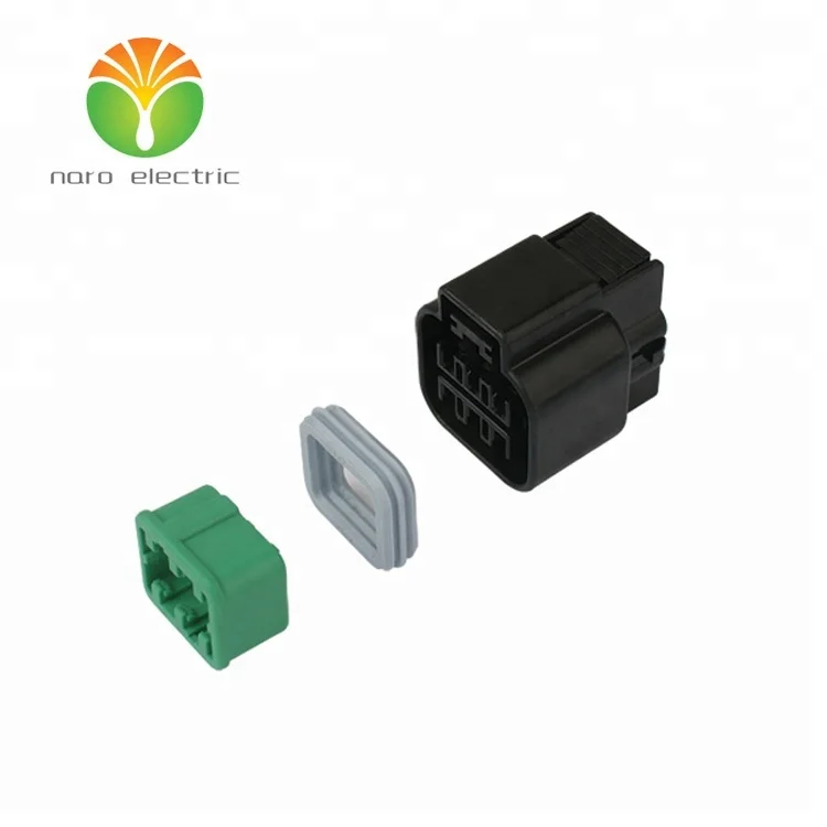 PB625-06027 black automotive male 6 pin 2.3 series PBT material car plug connector DJ7062-2.3-21