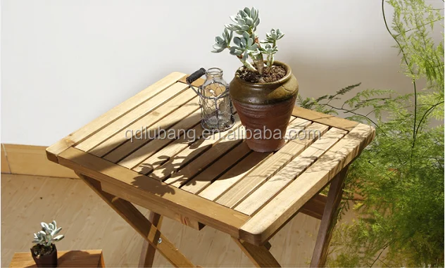 Custom low price small wooden folding table