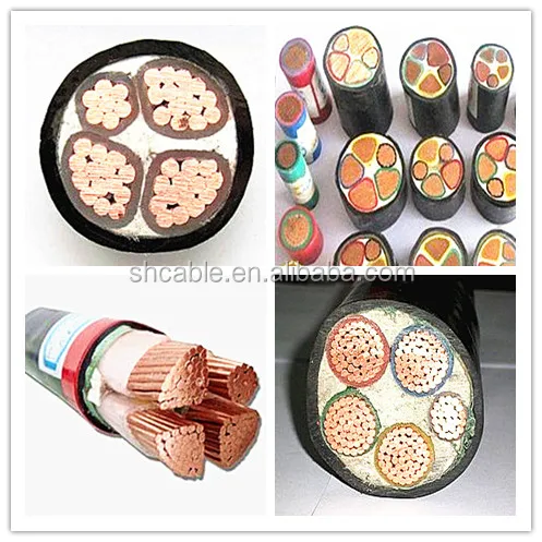 PVC/ XLPE/ Copper/aluminum armoured/unarmored electric power cables different types of electrical cables
