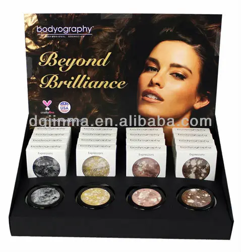 Wholesale L Shape Acrylic Eyeshadow Palette Display Stand Acrylic Eyeshadow Display For Counter