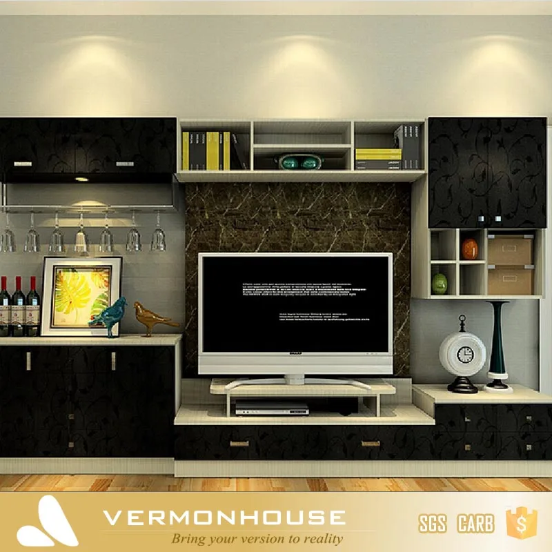 2018 Hangzhou Vermont White Gloss Lacquer TV Cabinet For Living Room Furniture