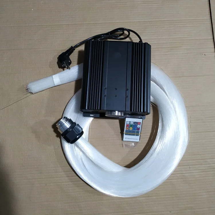 45W 0.75mm fiber cable 1200pcs 2m Club bar lighting decoration led fiber optic kit for starry star ceiling