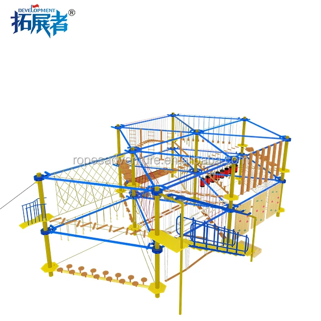 guangzhou playground equipment outdoor ropes course adventure park and trampoline park