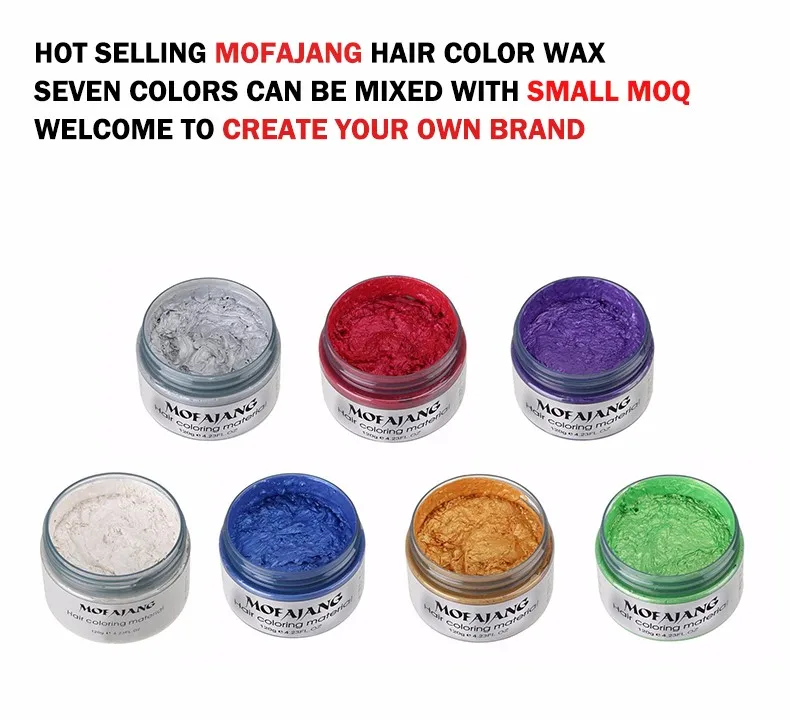 Create your own logo hair color products hot selling mofajang hair color wax with factory price