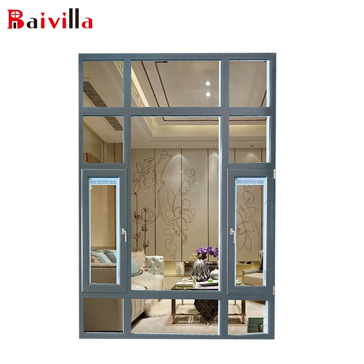 High Quality Villa Window Model Large Fixed Double Glazed Windows Design