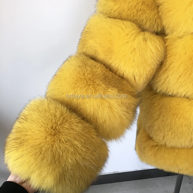 2020 Queen Fur Natural Fur Coats Women Copenhagen Fox Fur Coat