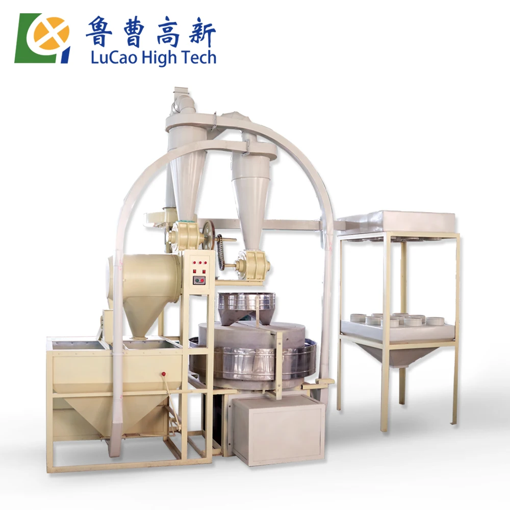 6FW-100A commercial industrial small maize wheat flour stone mill