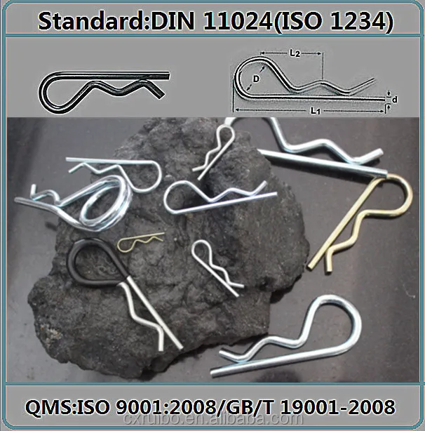 SS Double Wave Clip Pin with DIN 11024 Standard