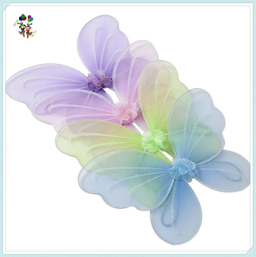 Kids Girl Princess Dance 4 Colors Fairy Wings with Glitter HPC-0816