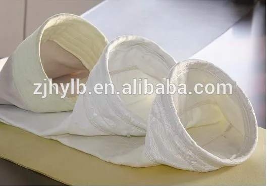 Нетканый полиэстер фильтр мешок ( фильтр носки ) с PTFE мембраной используется в цементной завод для сбора пыли