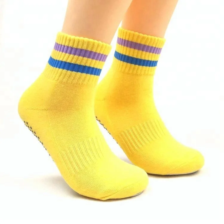 Hot Sell Unisex Half Terry Non Slip Yoga Grip Socks Wholesale