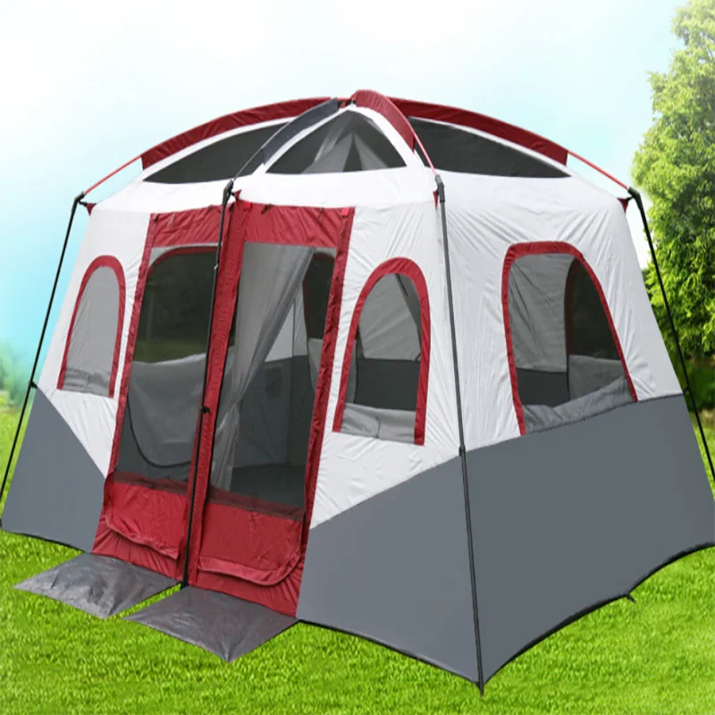 2019 Yeler high quality  outdoor double layers  Camping Tents for 8-10 person