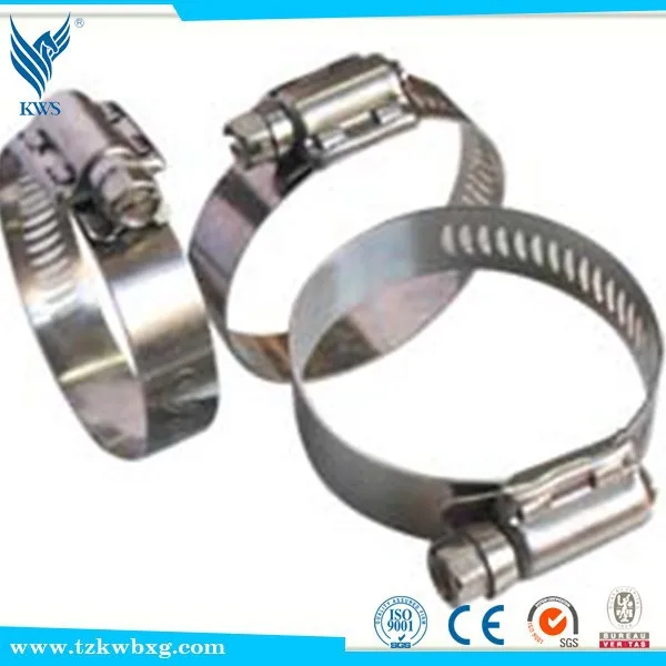8mm american type stainless steel hose clamp/hose hoop/clamp