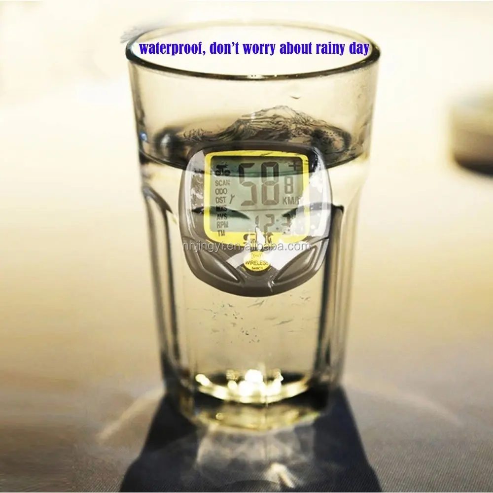 Беспроводной Серебристые велосипедный Спидометр Многофункциональный водонепроницаемый SD-548C одометр спидометр велотренажер компьютер