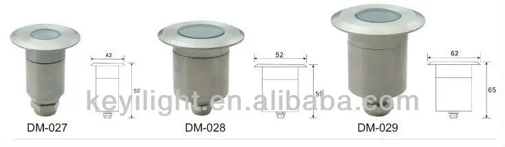 stainless steel LED underground light recessed lighting with CE & RoHs