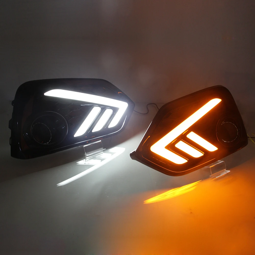 Drl Lites For Honda Civic  2011 - 2015 2017 2018  With Yellow Light Hatchback