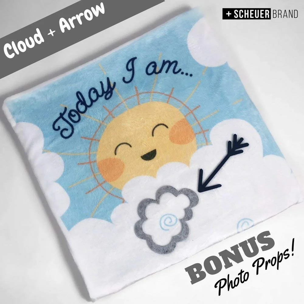 
Newborn Girls or Boys Photo Prop Large Soft Photography Background Baby Monthly Milestone Blanket 