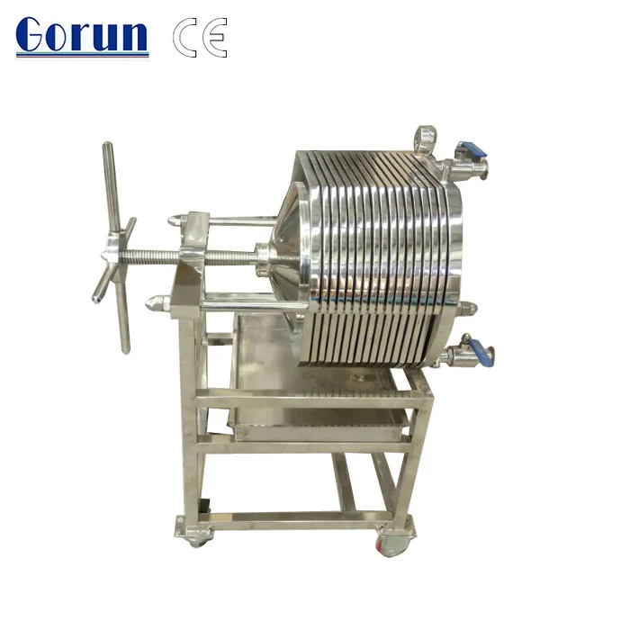 
stainless steel plate and frame filter press brewing Mash Filter wine filter 