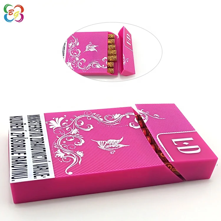 Рекламные подарки, прочная силиконовая коробка для сигарет с принтом