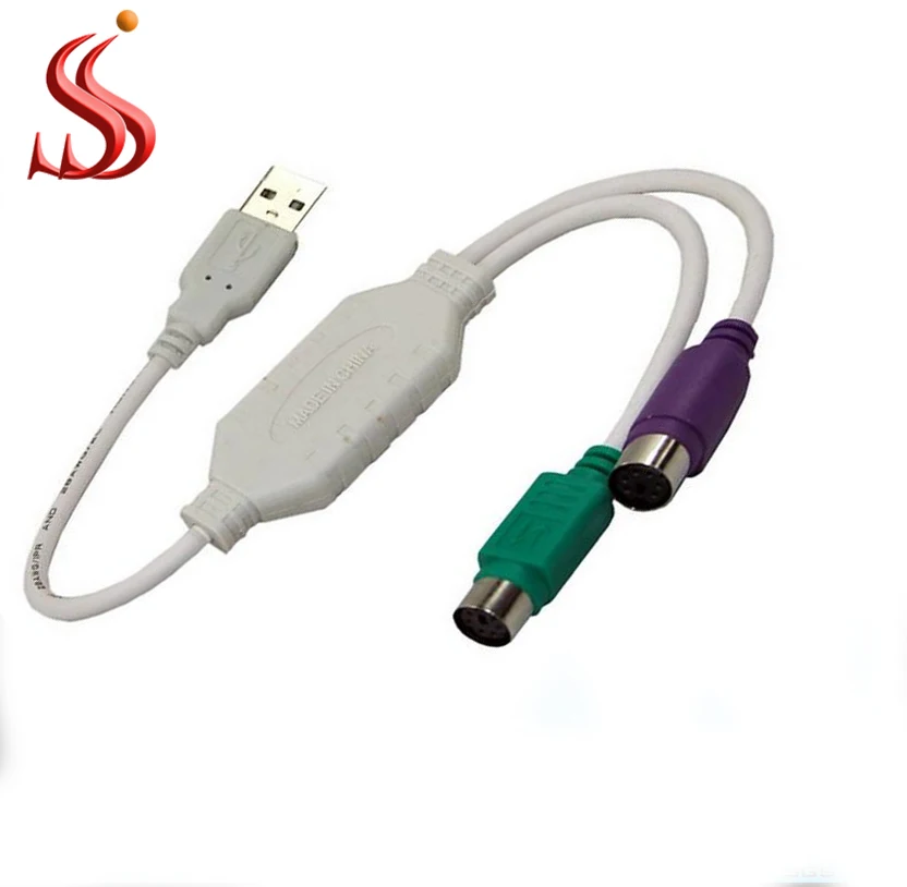 Wholesale USB to PS/2 PS2 adapter  Keyboard Mouse Adapter Converter cable