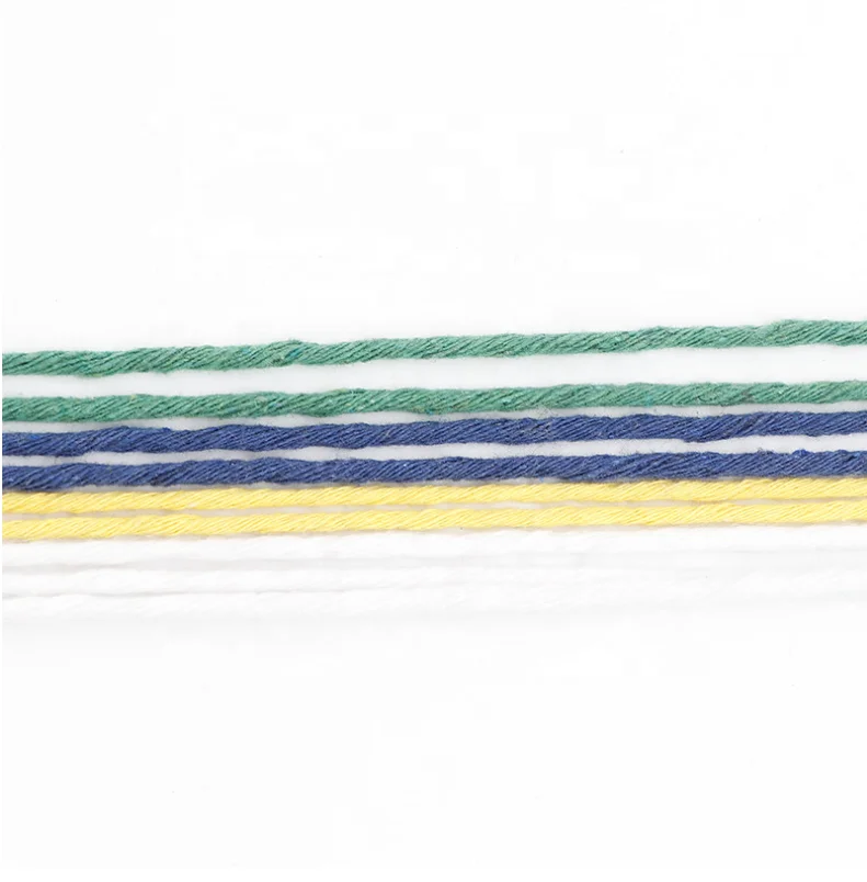 
Ne16s/4 Recycled ply mop yarn 50% cotton 50% polyester many strands of yarn 