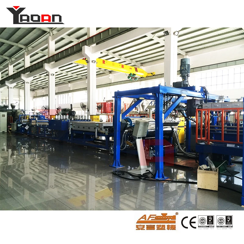 
Plastic PET clear corrugated roof wave roofing tile sheet machine 