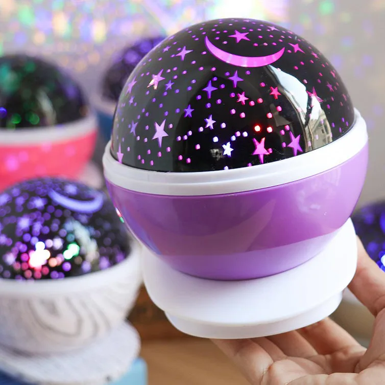 Fantasy Romantic Rotating Starry Sky Projection Lamp Unicorn Night Light Projector