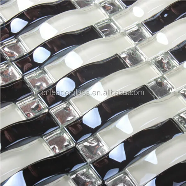 Mirror Crystal Glass Mosaic Tile