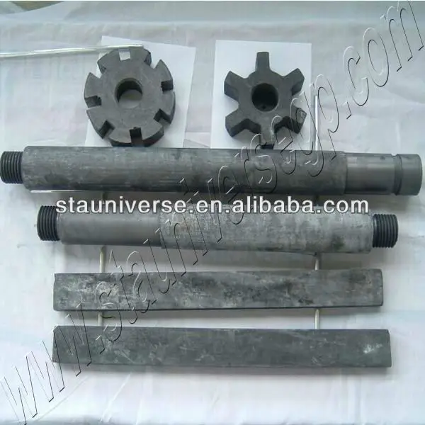 ISO качественный графитовый ротор и вал дегазатора