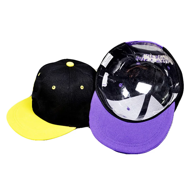 
Wholesale Customized Embroidered Purple Kids Funny Snapback Hats 