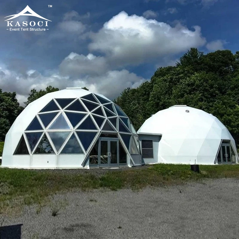 Fast Building Economic House Yurt Tent Luxury Glamping Resort Hotel Geodesic Dome Tent