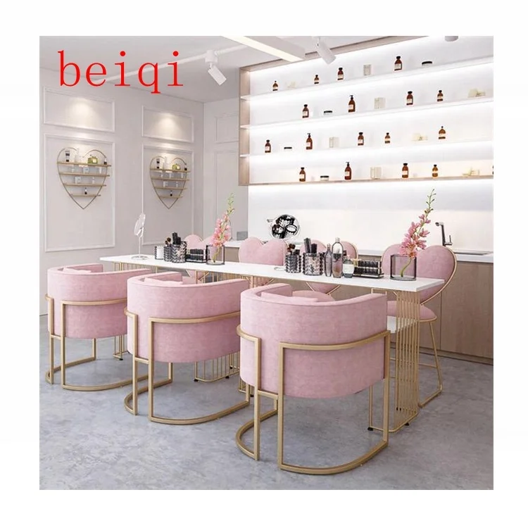 
Nail Salon Furniture Cheap Nail Table Wood Glass Manicure Table Used Beauty Salon Furniture Wholesale 