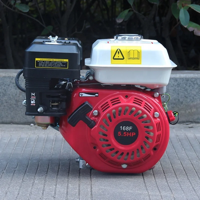 Китайский 168F бензиновый двигатель GX160 с 5.5HP ручным