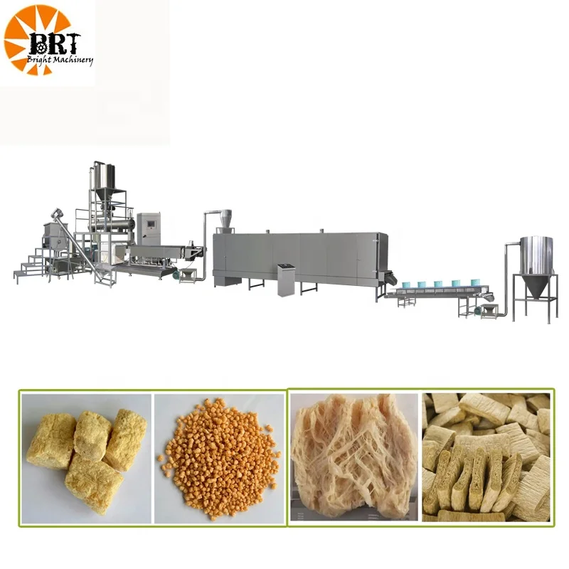 Экструдер для производства соевых кусочков, машина для производства соевых бобов по заводской цене