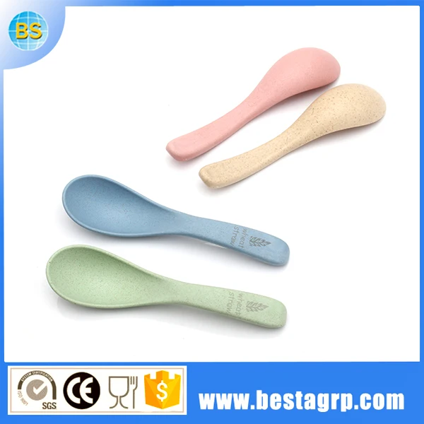 2016 новый продукт пшеничной соломы изменение цвета ложка, пластмассовую ложку, ложки