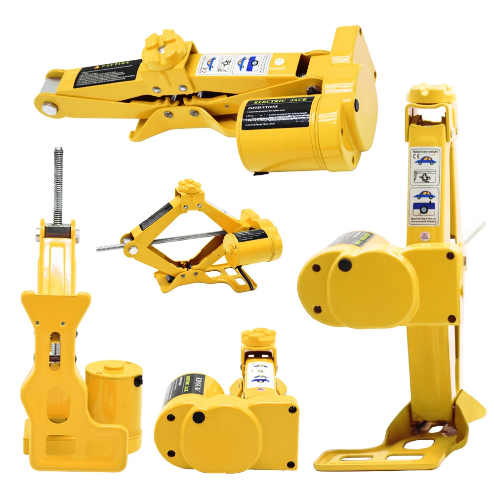 China wholesale websites best trolley electronic 12v dc car 2T 42CM scissor jack & Electric wrench suit