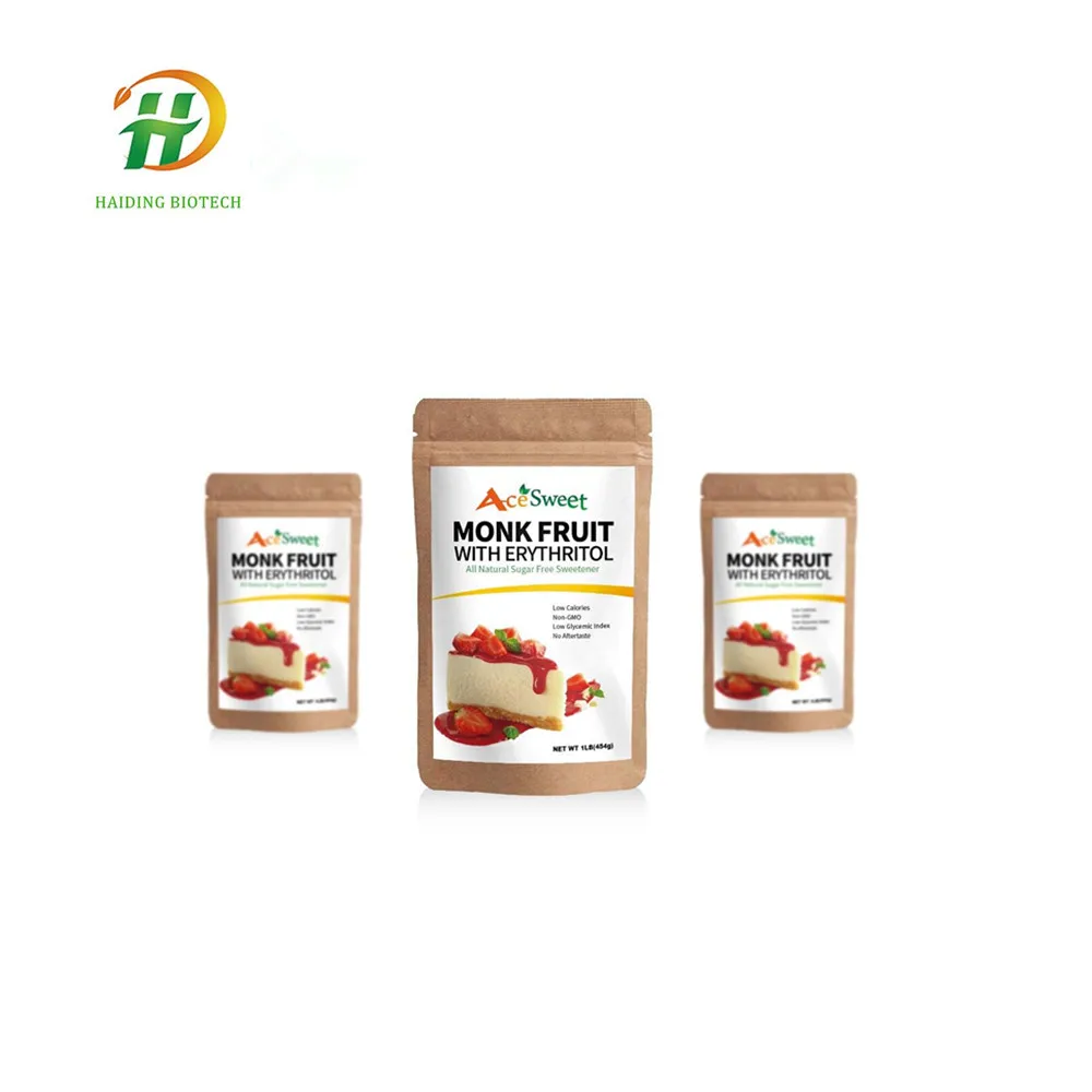 ОЕМ упаковкой органические монах Фруктовый подсластитель эритритол 250 г/пакет 500 г/пакет