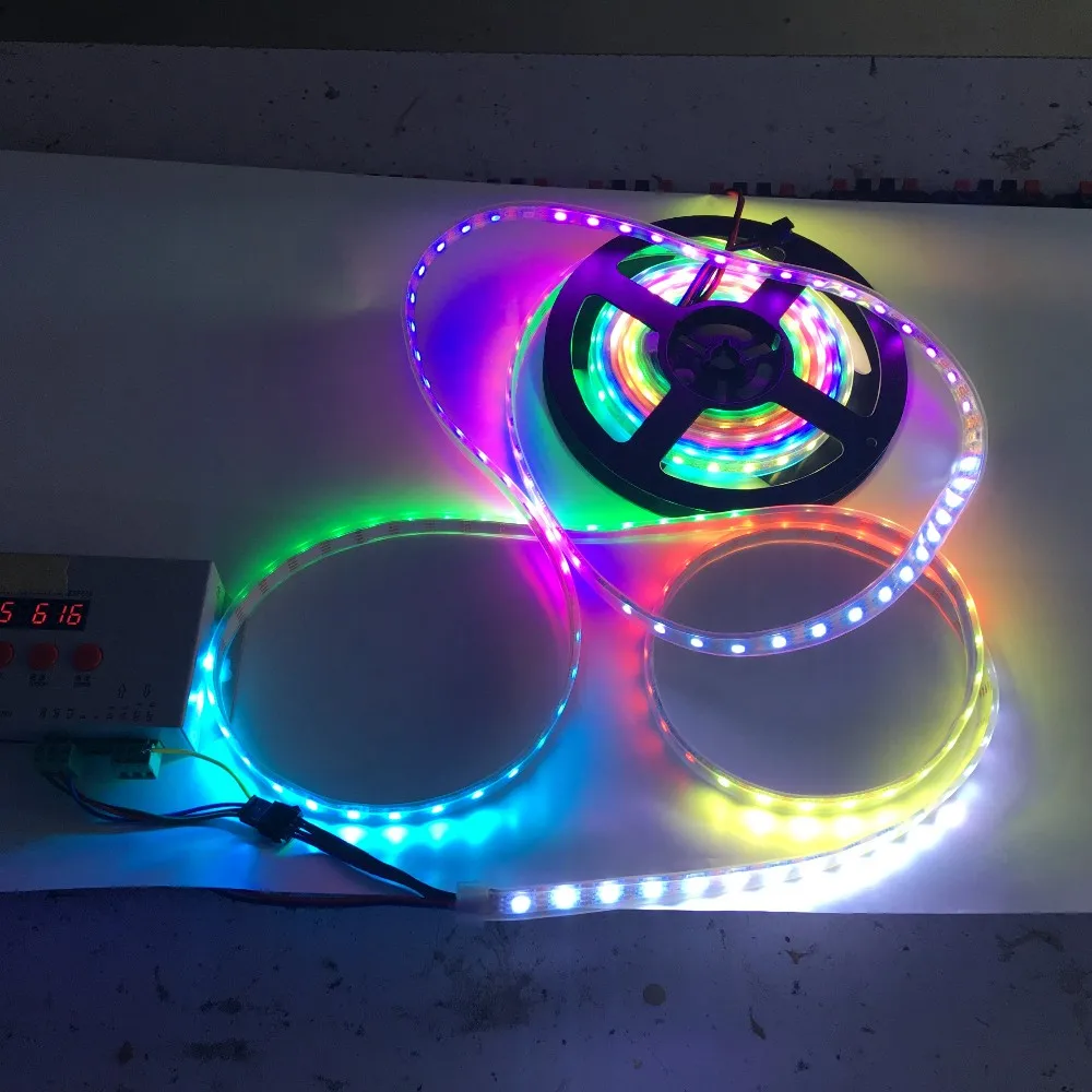 WS2815 30/60/144leds/m Flexible full color pixel led strip Light 12V addressable rgb led strip