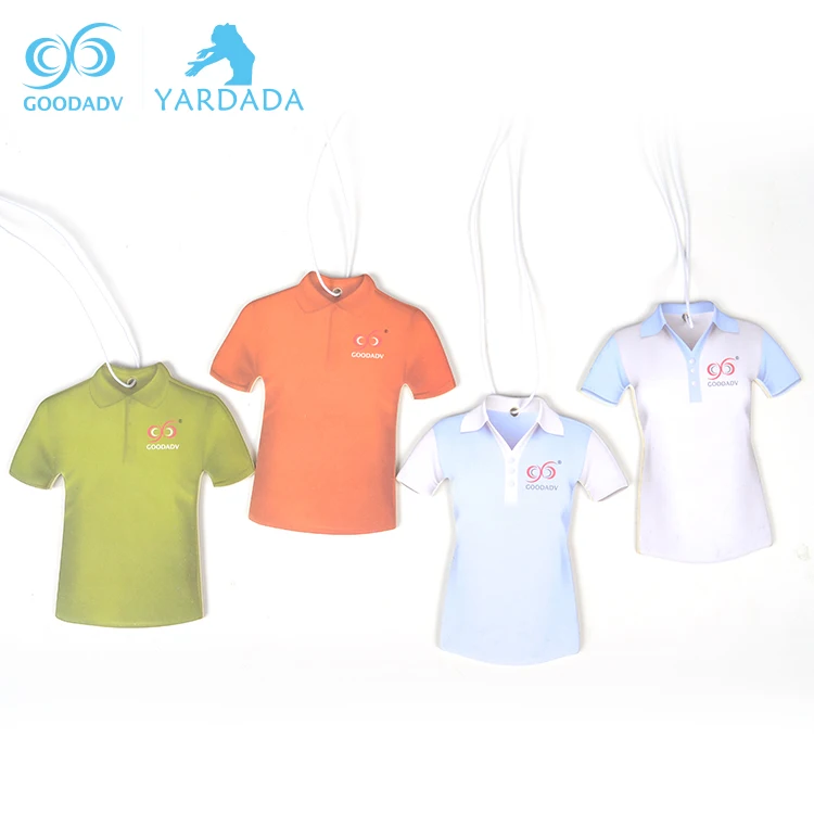 
Custom clothes shape initial paper car scent hotel room elegant air freshener 