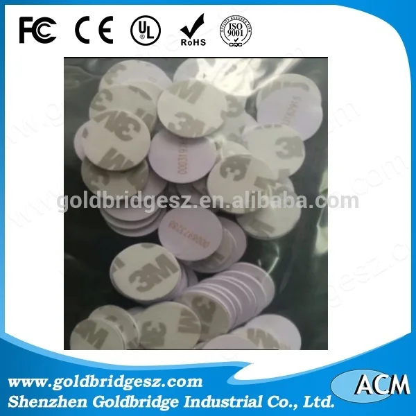 Китай alibaba ПВХ 125 КГц монетки rfid/nfc круглый тегов с em4200 чип